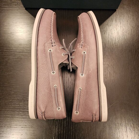 Men's Sperry Gold Cup A/O 2Eye Tumbled Leather Grey Boat/Deck Shoes Sz‎ 15M NWB - Picture 12 of 16